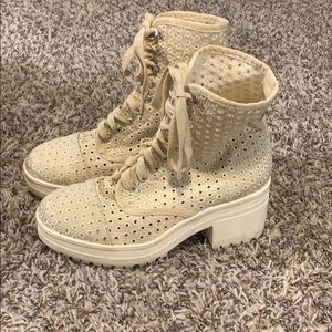 Size 7 UO Beige Platform Heels